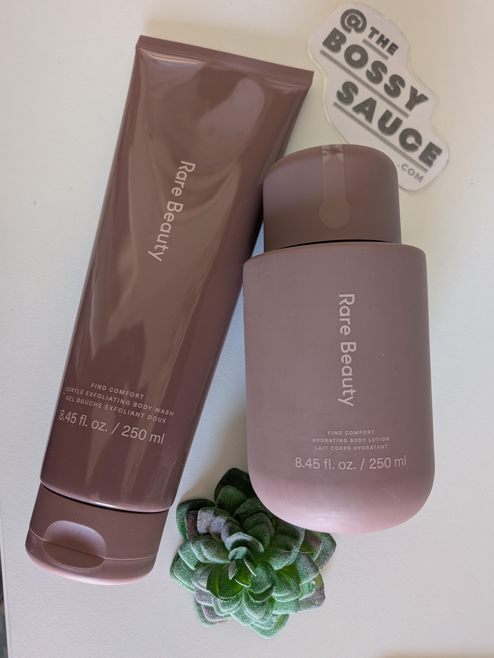 Rare Beauty Find Comfort Hydrating Body Lotion Exfoliating Body Wash Duo NWT